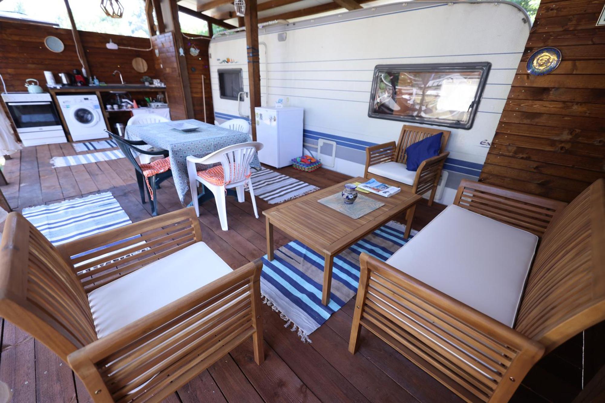 Sea Caravan On The Beach Kiten  Esterno foto